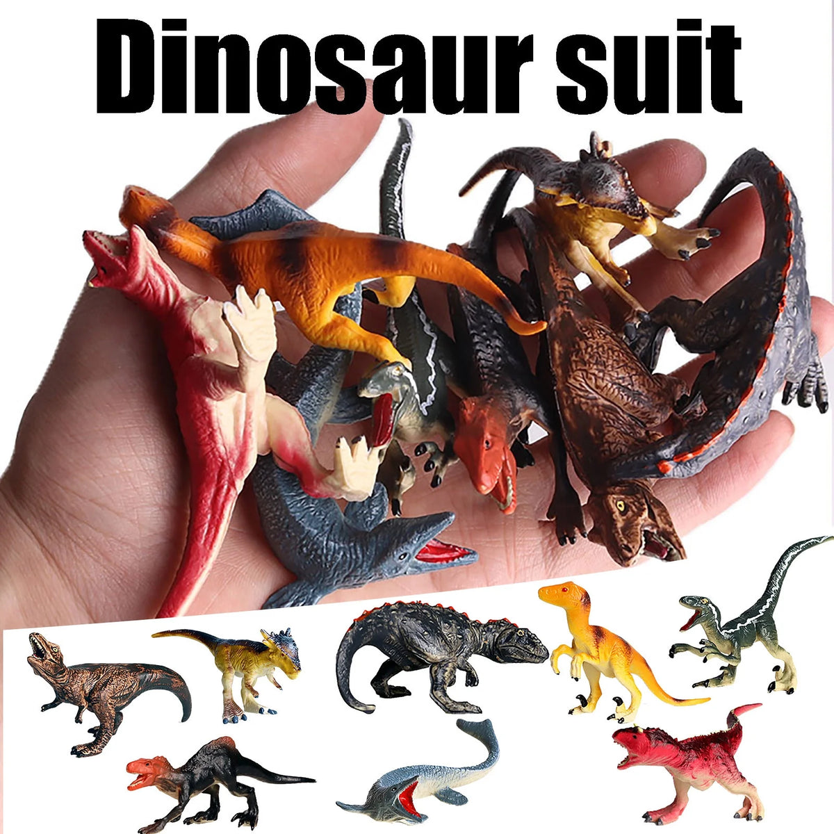 8PCS Simulation Dinosaur Toy Z614083