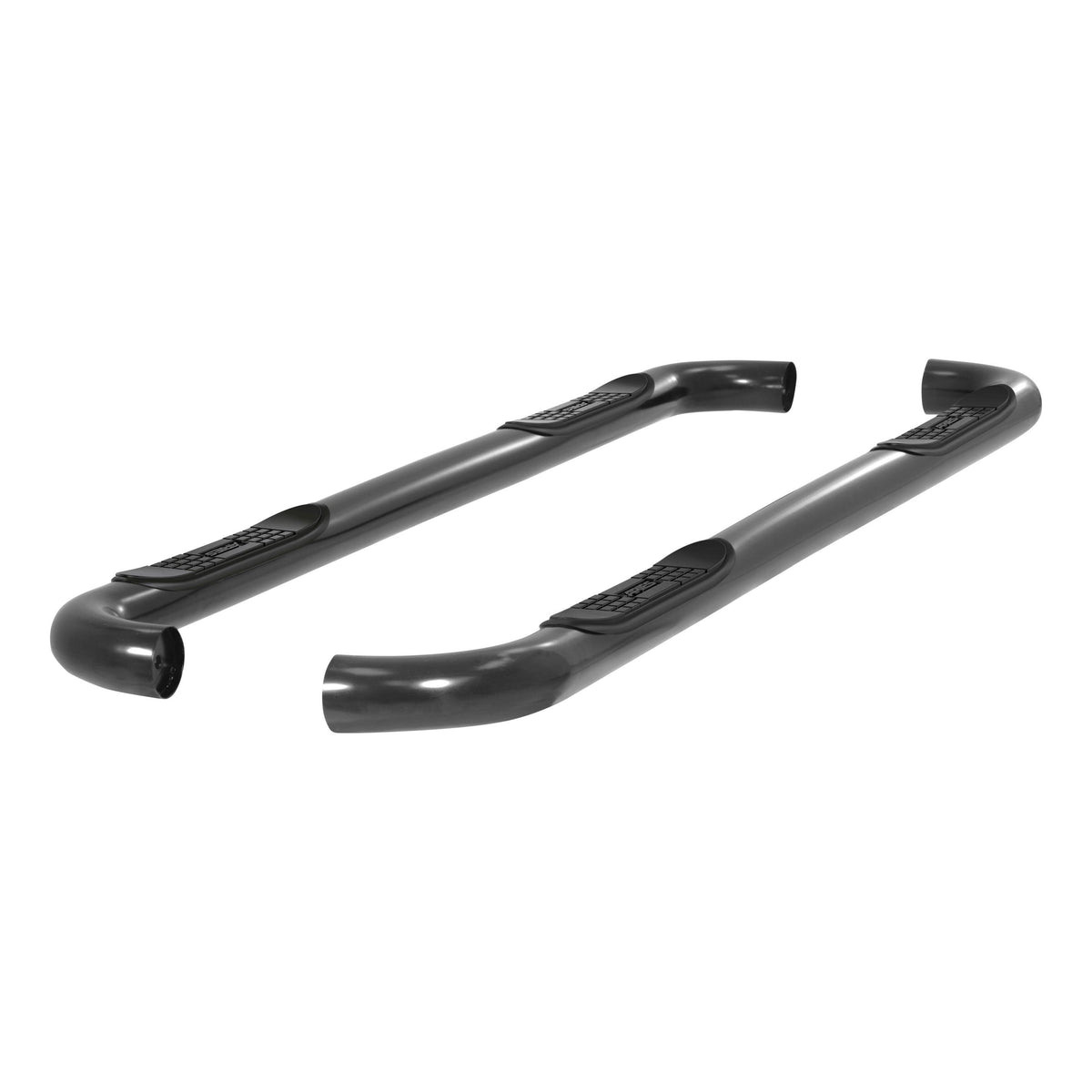 Black 3-Inch Round Side Bars D35112