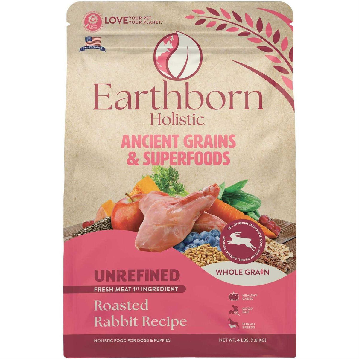 Roasted Rabbit with Ancient Grains Dry Dog Food F6328
