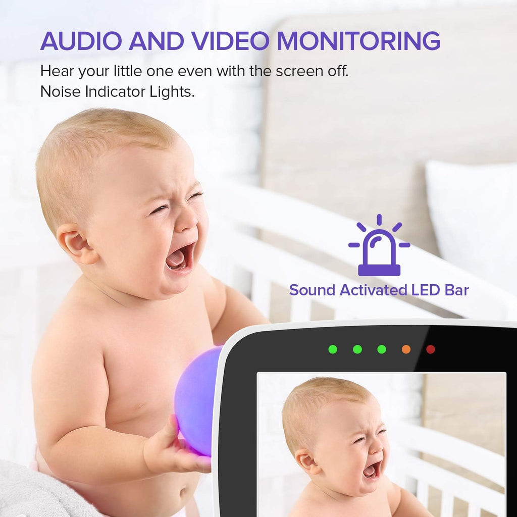 Baby Monitor with Remote Pan-Tilt-Zoom Camera, 3.5” Screen, Night Vision, Talk Back L3112