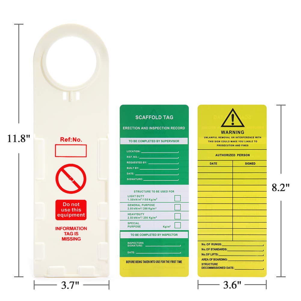 Scaffold Safety Inspection Tags 10 Pcs H239