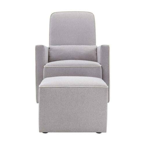 Grey Swivel Glider and Ottoman Z690867