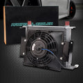 30 Row 10AN Universal Engine Transmission Oil Cooler with 7" Fan Kit A95301