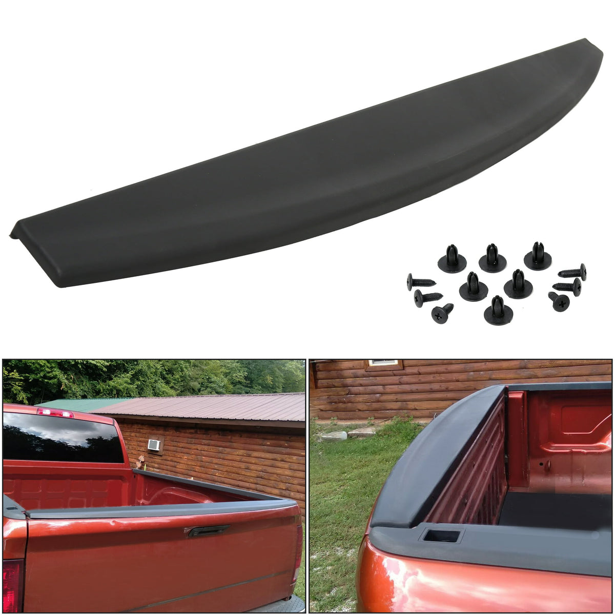 Tailgate Protector Spoiler Top Cap Molding Cover for 2009-2018 Dodge Ram 1500 2500 3500 G805