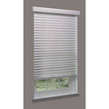 Cordless Faux Wood Blind, White, 29-1/4x22w x 5 N253