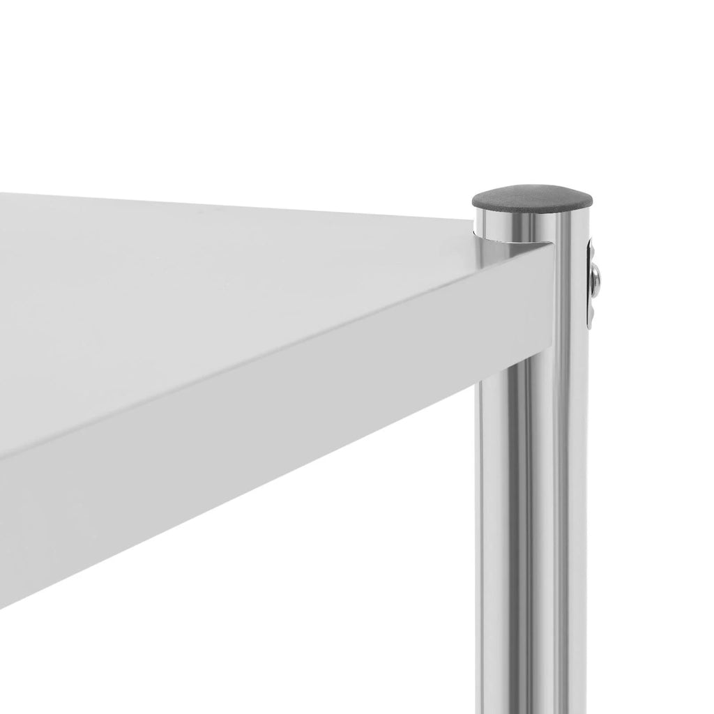 Stainless Steel Kitchen Prep Table with Overshelf L7139