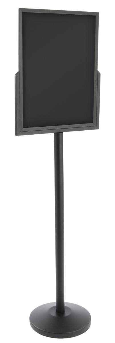 Black Heavy Duty Floor Sign Stand with Weighted Base E2623