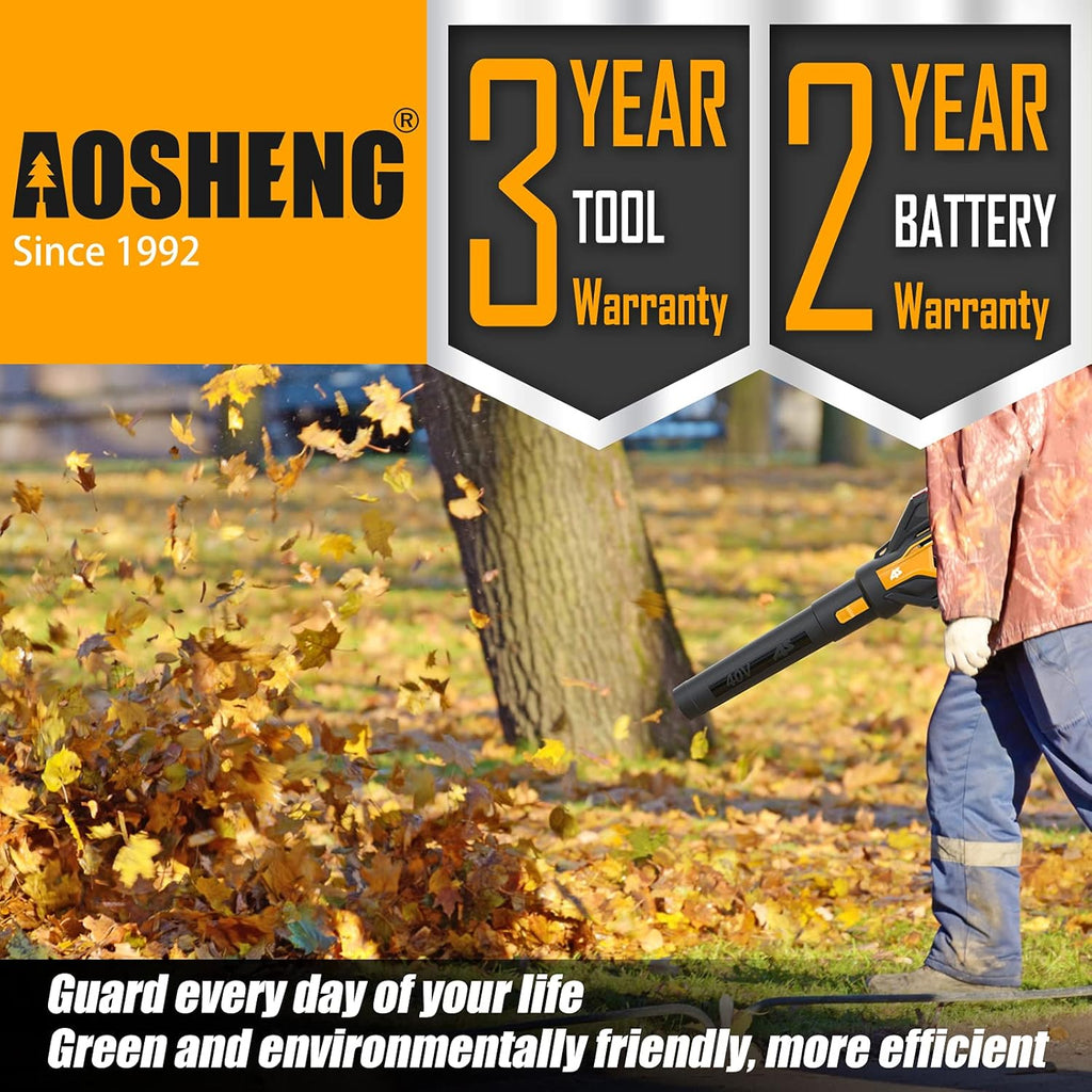 40V Cordless Leaf Blower with 2.5 Ah Battery & Charger, 530CFM E553