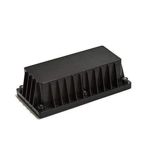 Solar Brick Landscape Path Light, 8x4 Recessed Polyresin Paver, 12 Warm White LEDs H258312