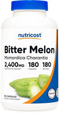 Bitter Melon 600mg 180 Capsules Gluten Free Non-GMO F90521