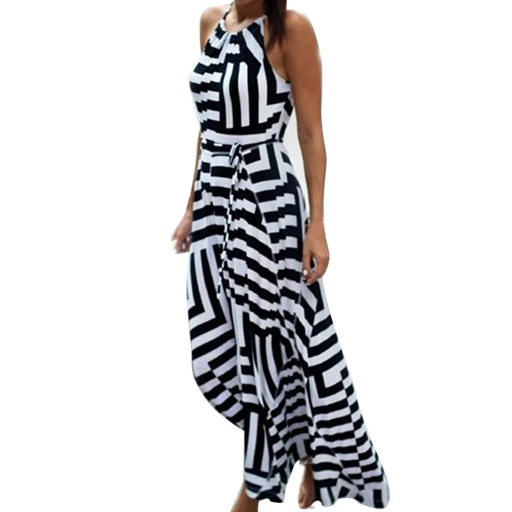 Plus Size Boho Maxi Dress M4145