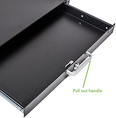 19 Inch Rack Mount Lockable Deep Drawer 1U Pack of 2 Z42813