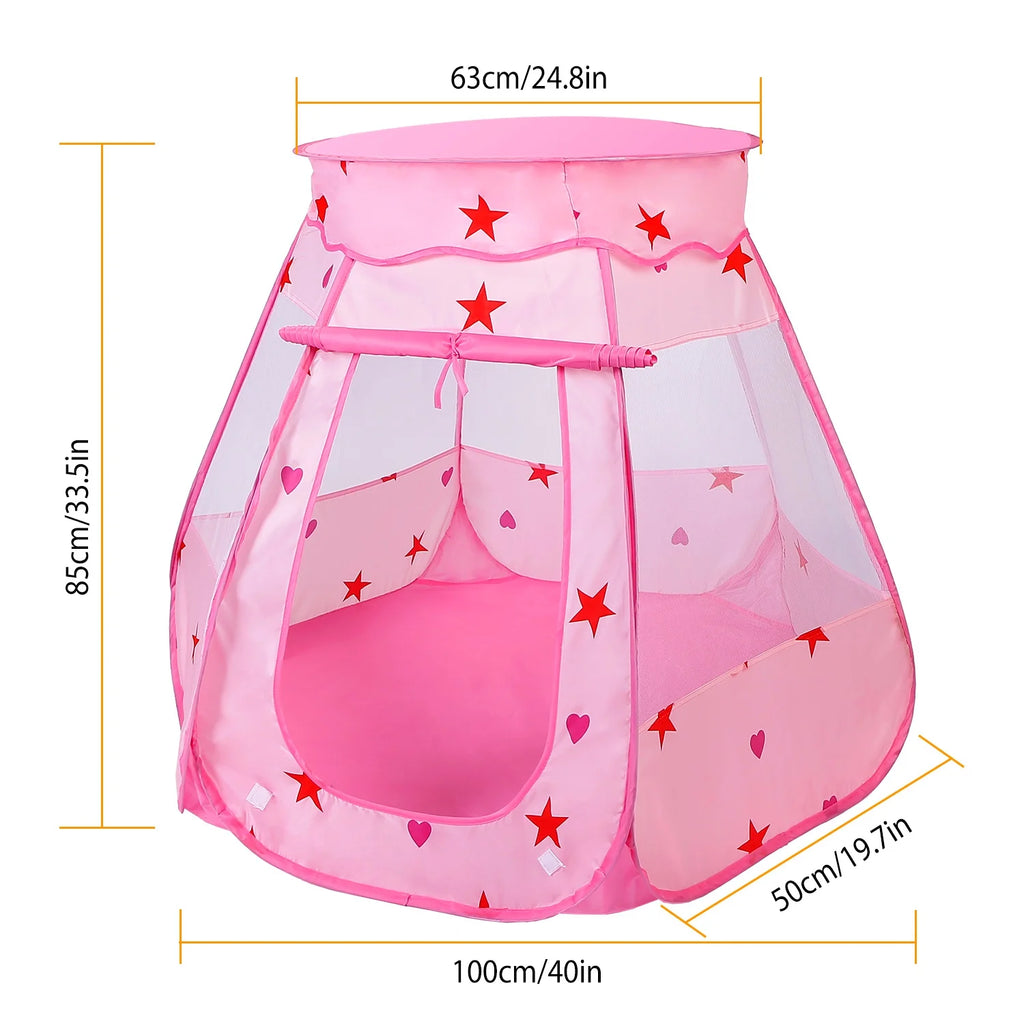 Pink Kids Pop Up Play Tent V578705