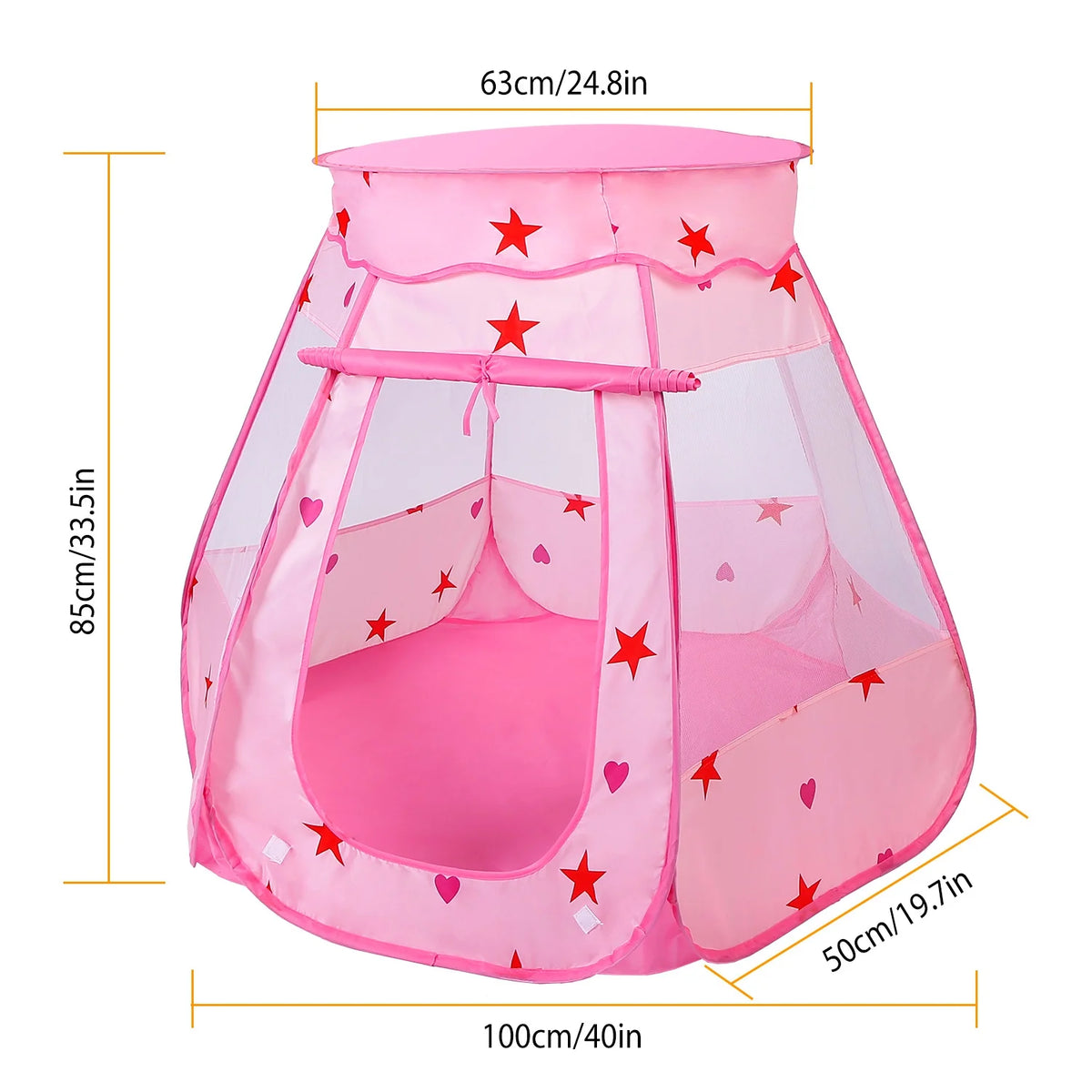 Pink Kids Pop Up Play Tent V578705