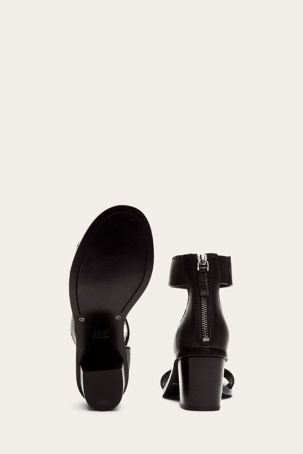 Black Back Zip Boots P246977