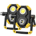 2 Pack Magnetic 6000 Lumen Rechargeable Folding Waterproof Led Work Light Y142322