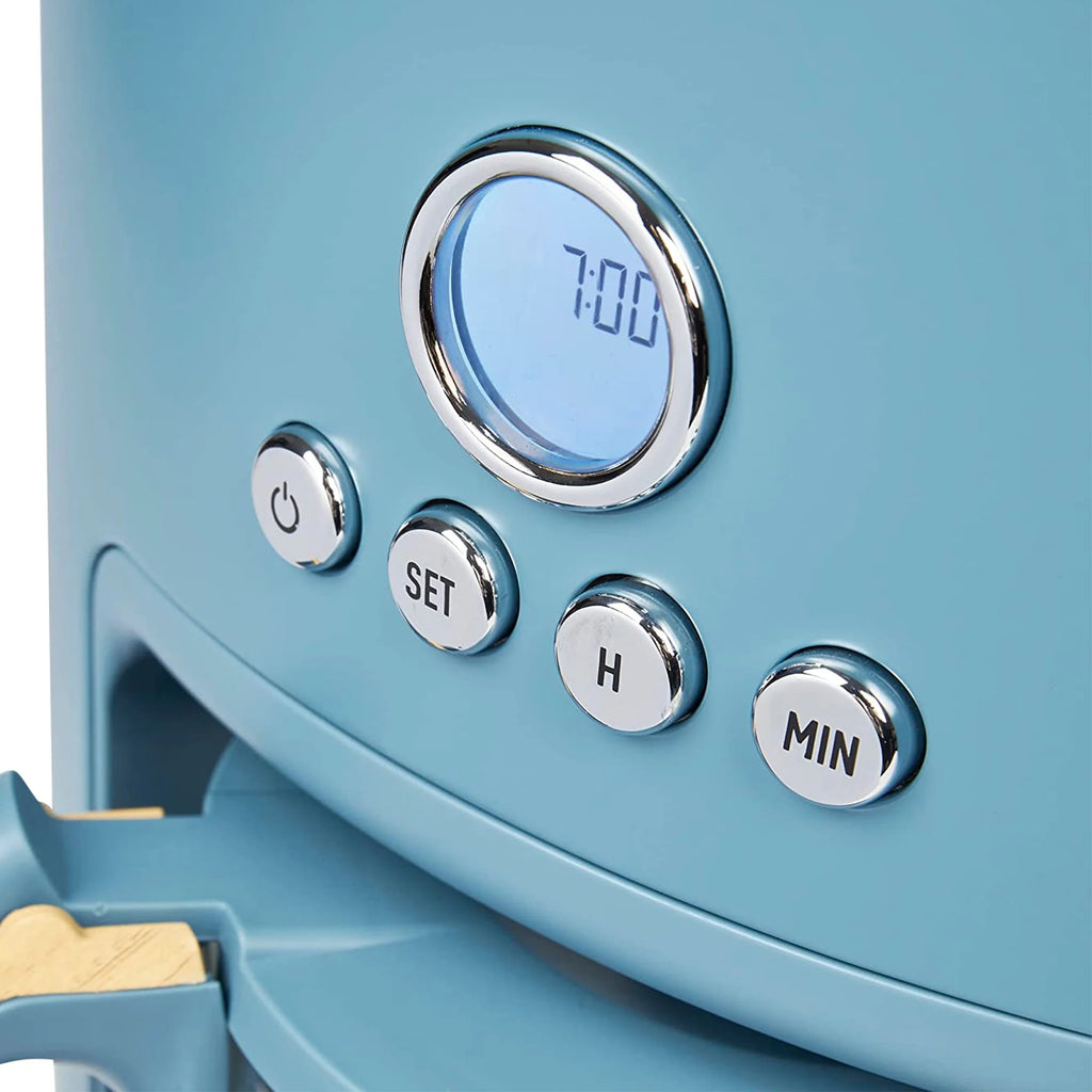 Stone Blue 10 Cup Coffee Maker with LCD Display D609