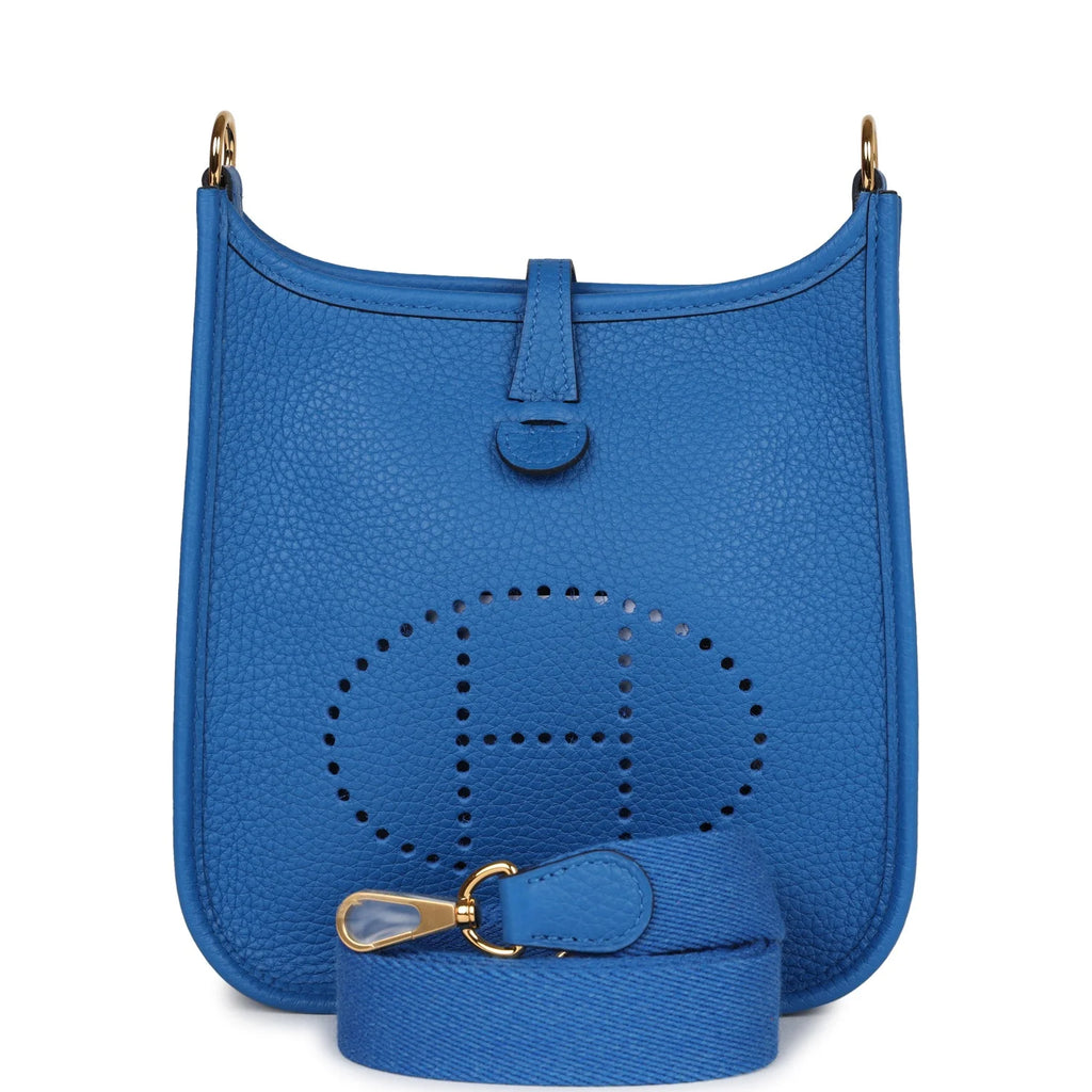 Bleu Zellige Clemence Leather Bag V73288