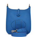 Bleu Zellige Clemence Leather Bag V73288