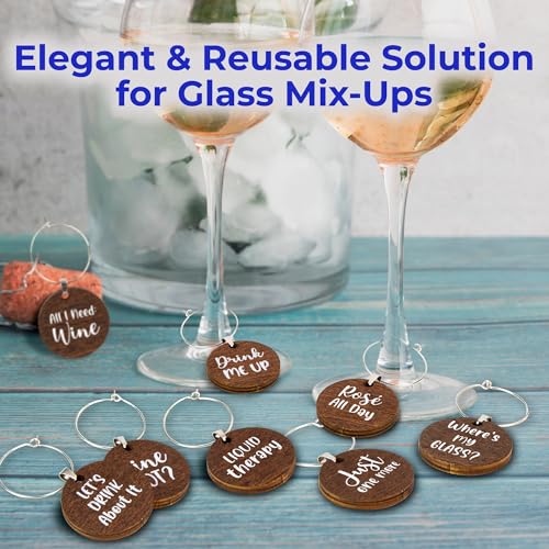 15 Pcs Christmas Wine Glass Charms U540450