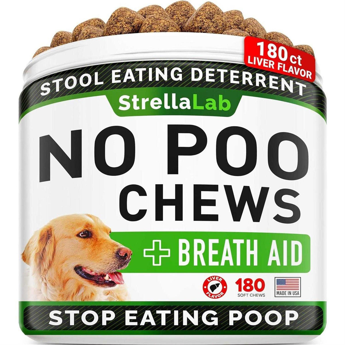 Coprophagia Deterrent Chew Supplement for Dogs I513