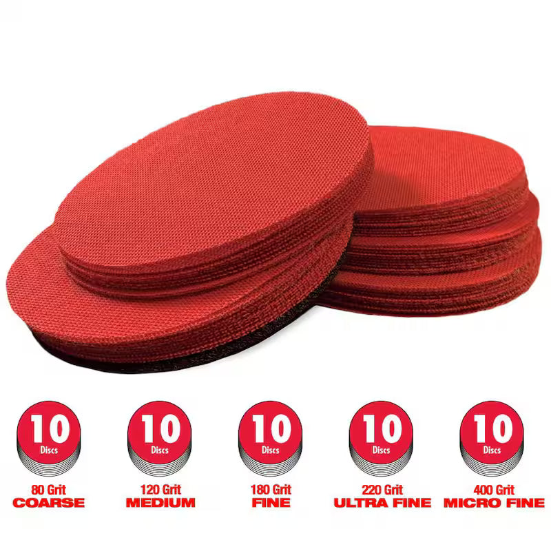 5 in. SandNet Coated Assorted Disc 50-Pack O25671