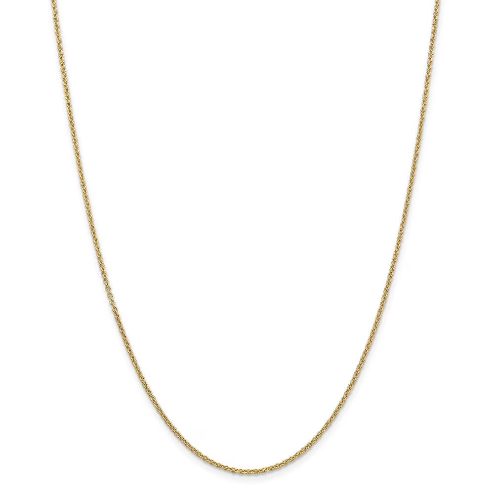 14k Gold 1.6mm Cable Chain Necklace 30 Inch 5.0 Grams O5104