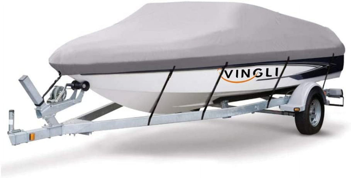 Boat Cover Heavy Duty 600D Polyester Waterproof UV Resistant Marine Grade B28062