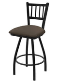 Swivel Bar Stool with Black Wrinkle Finish O696