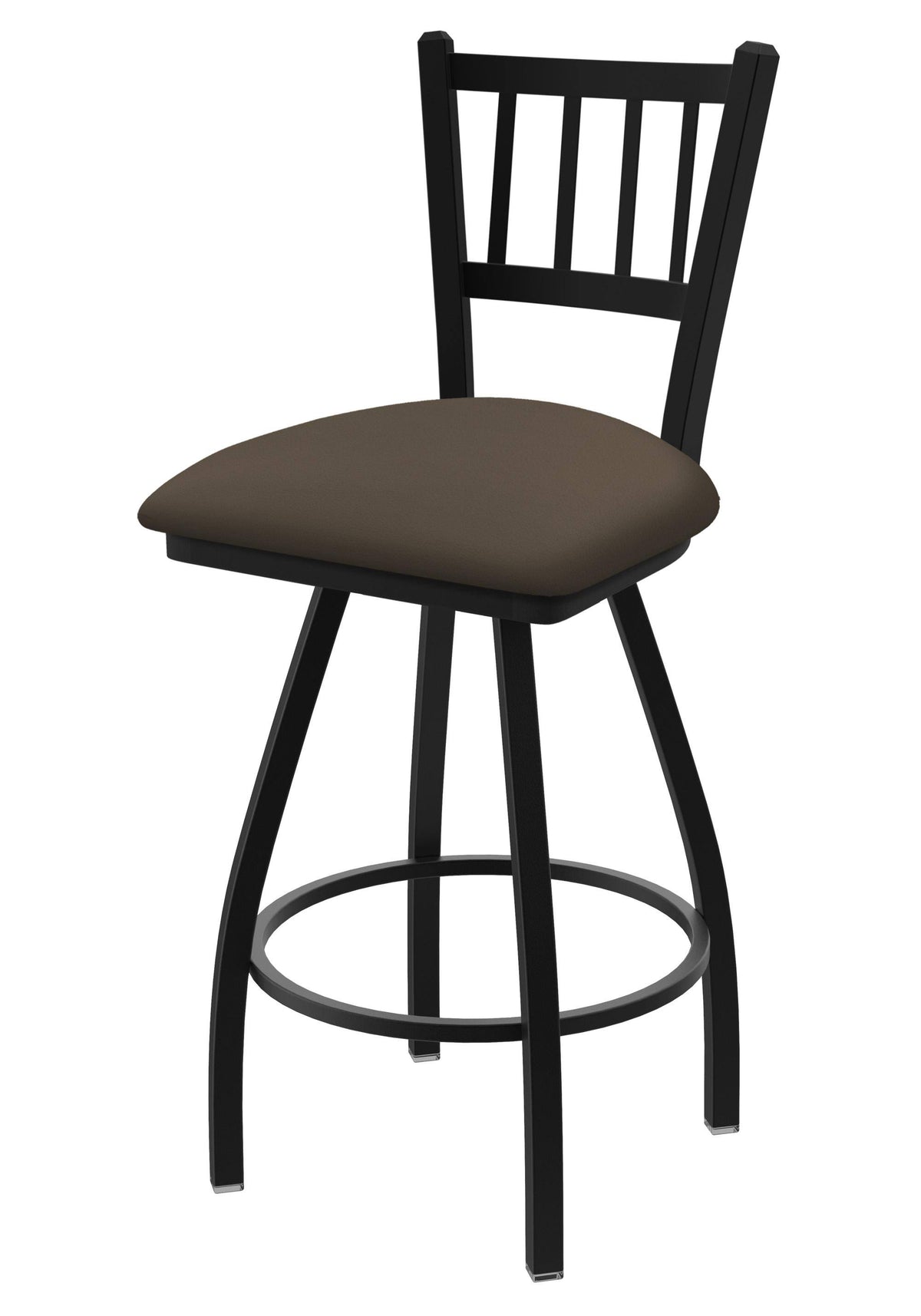 Swivel Bar Stool with Black Wrinkle Finish O696