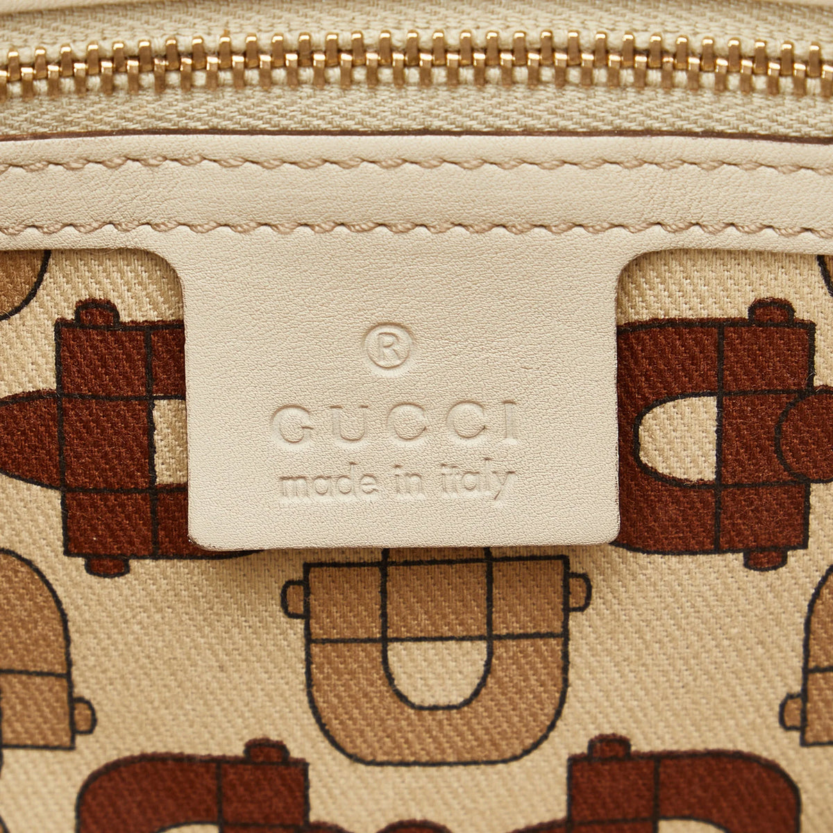 White Calf Leather Boston Bag T50942