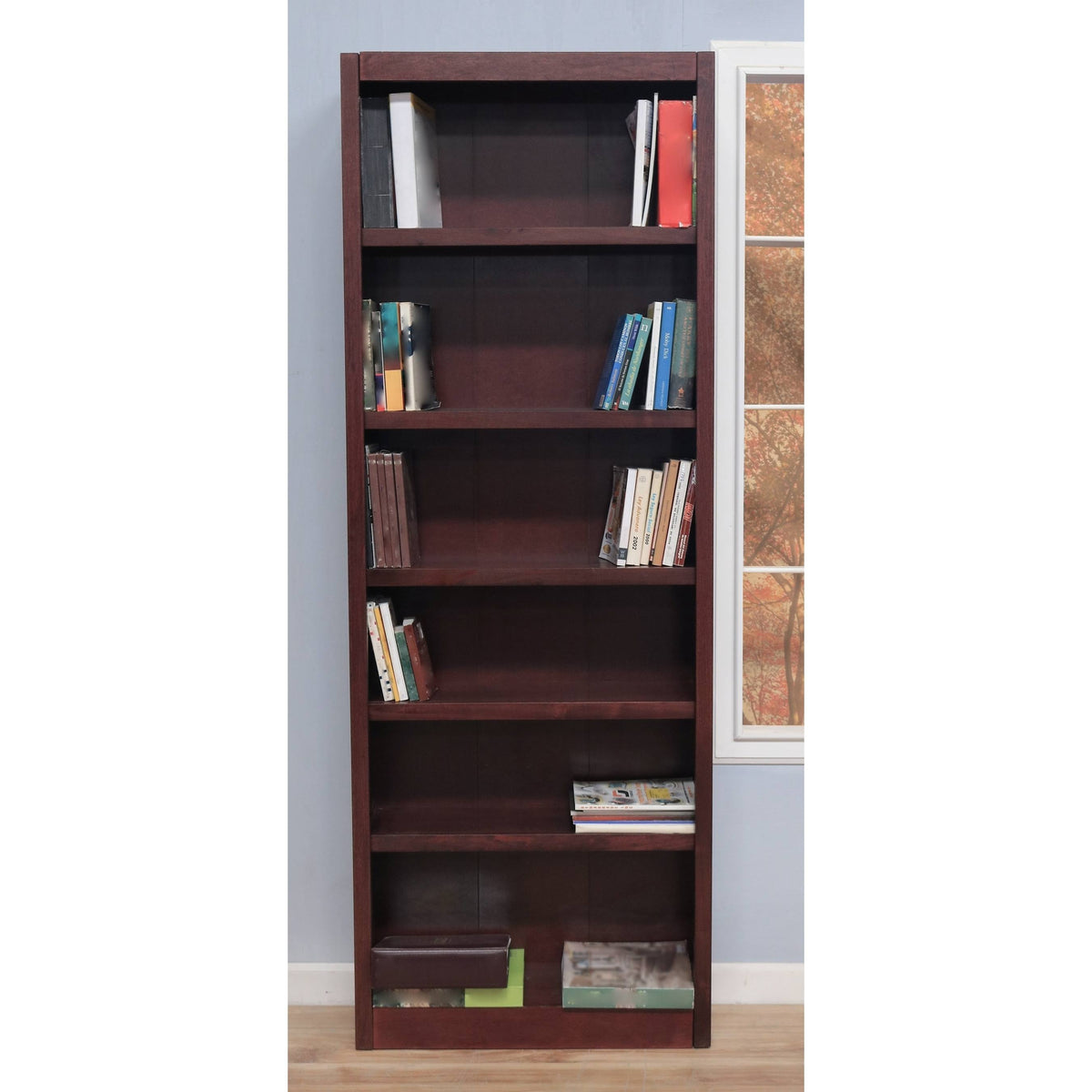 Cherry 6 Shelves Bookcase U622