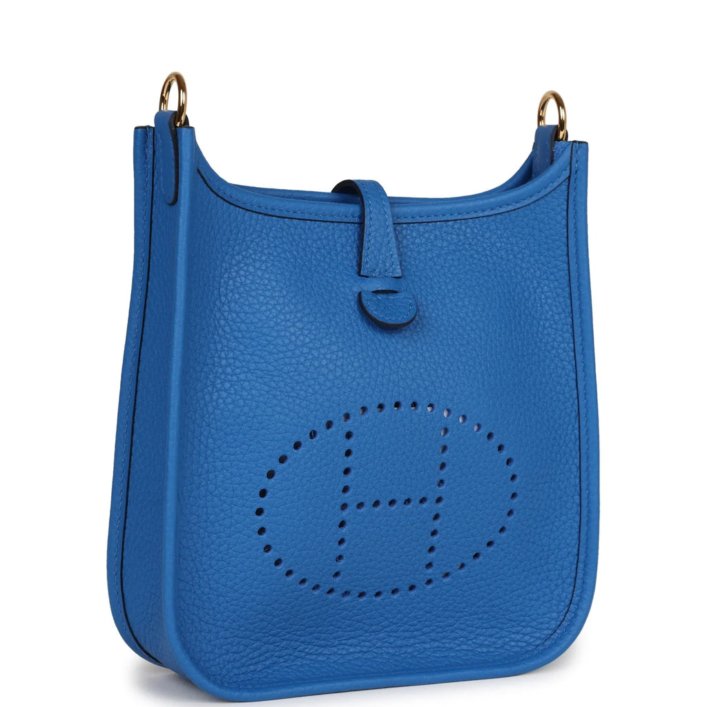 Bleu Zellige Clemence Leather Bag V73288