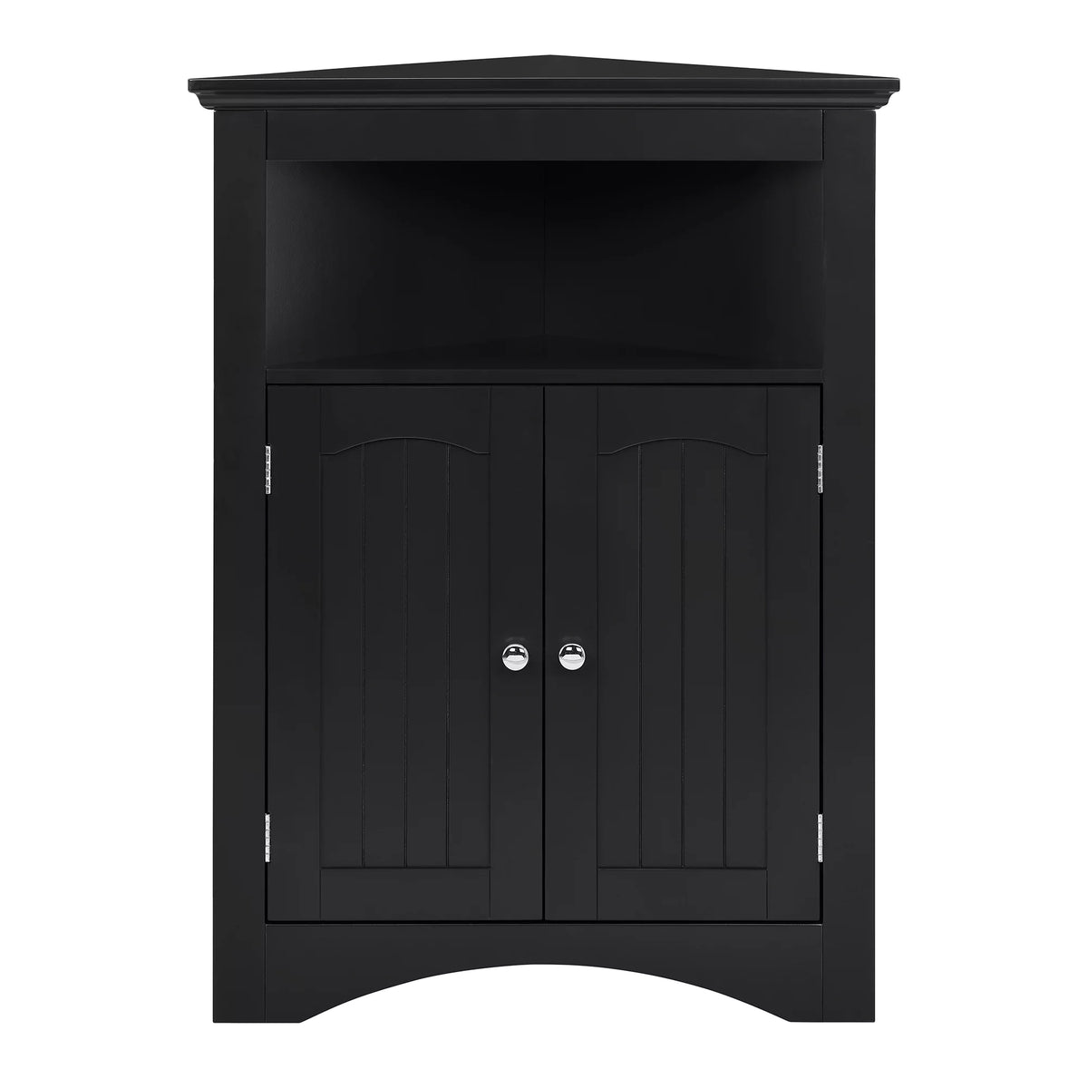 Free Standing Corner Storage Cabinet with Doors and Shelves M973