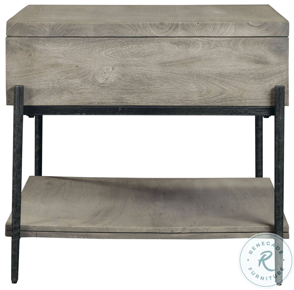 Gray End Table with Drawer C28285