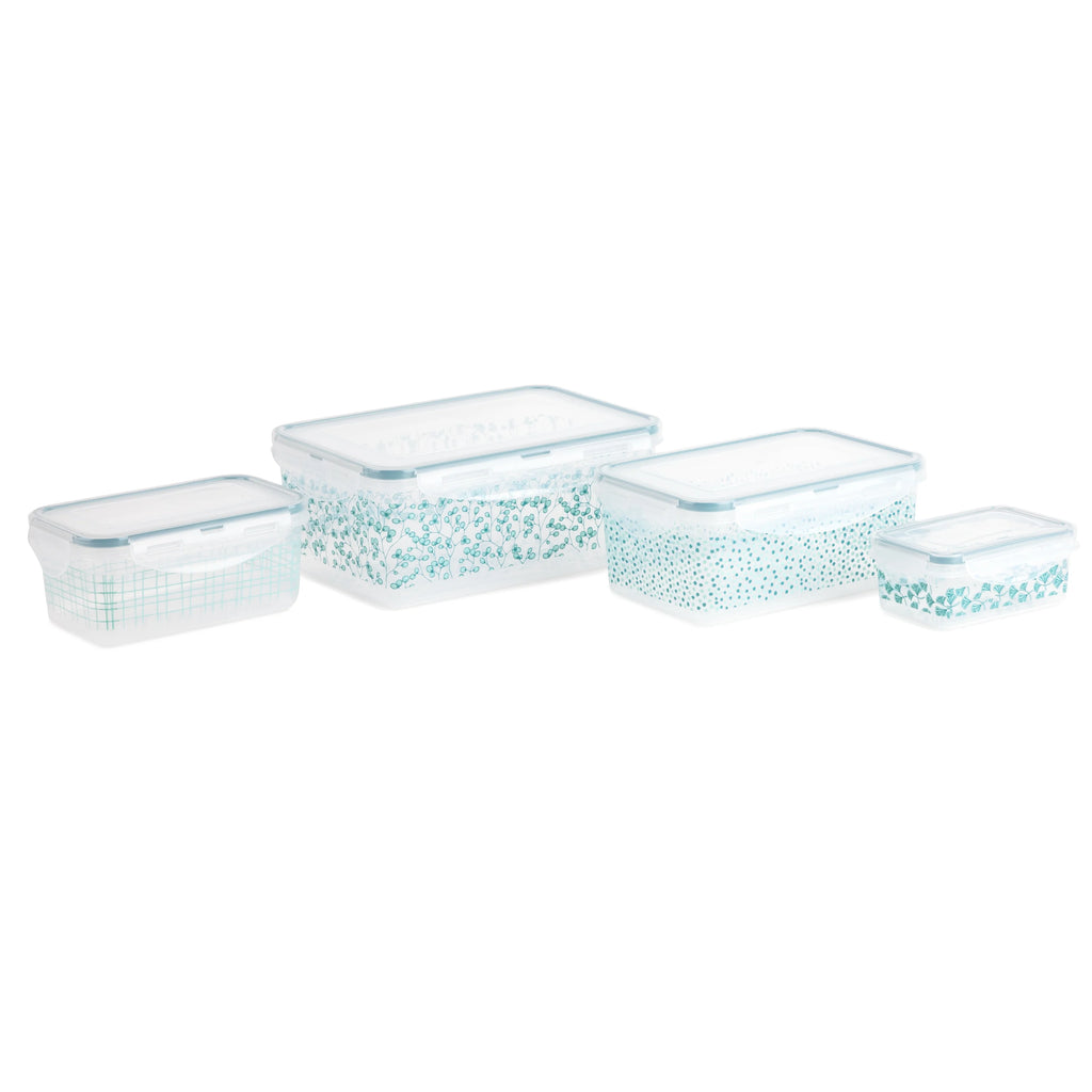 16-Piece Green Floral Food Storage Set F3425