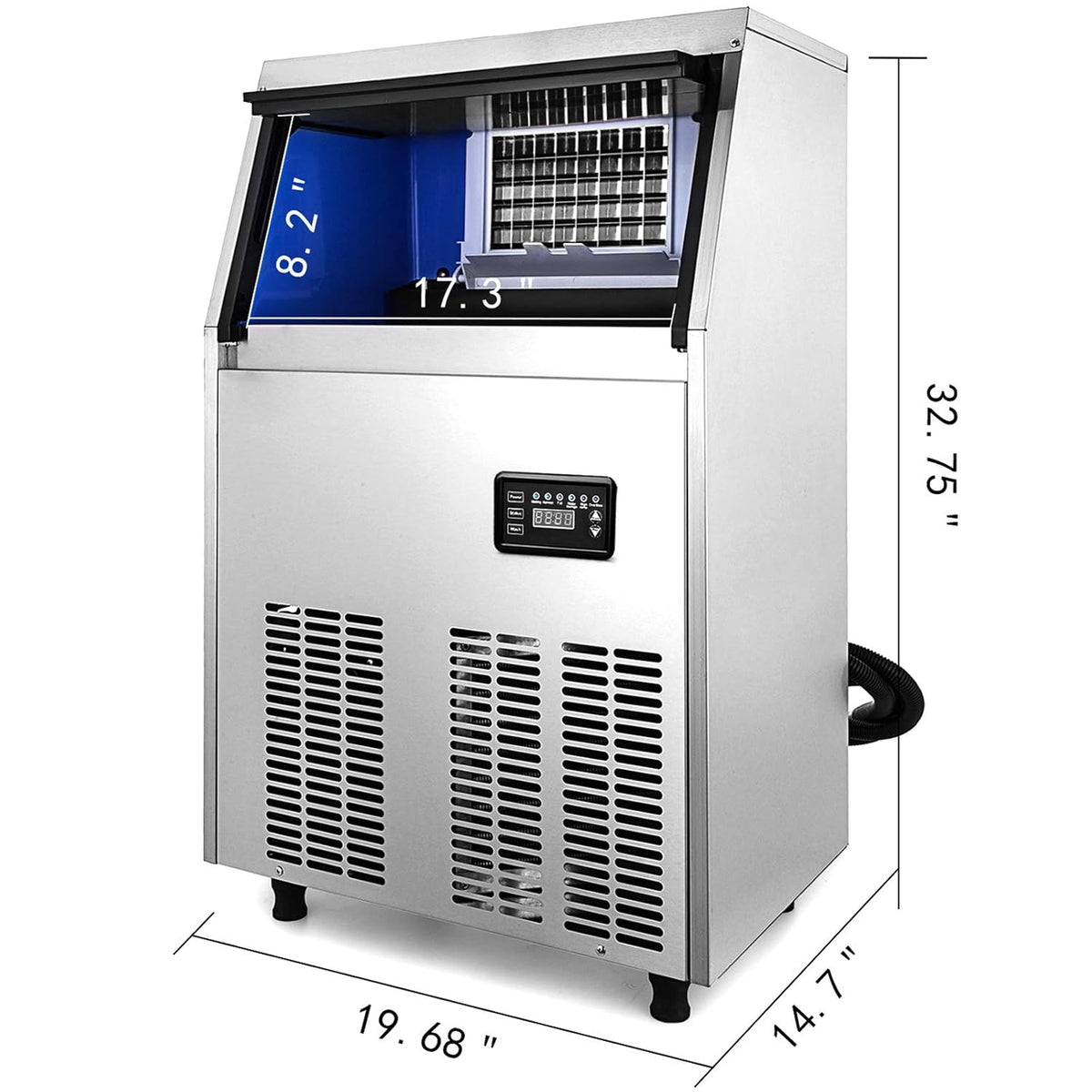 110V Commercial Ice Maker 150lbs/24h X308