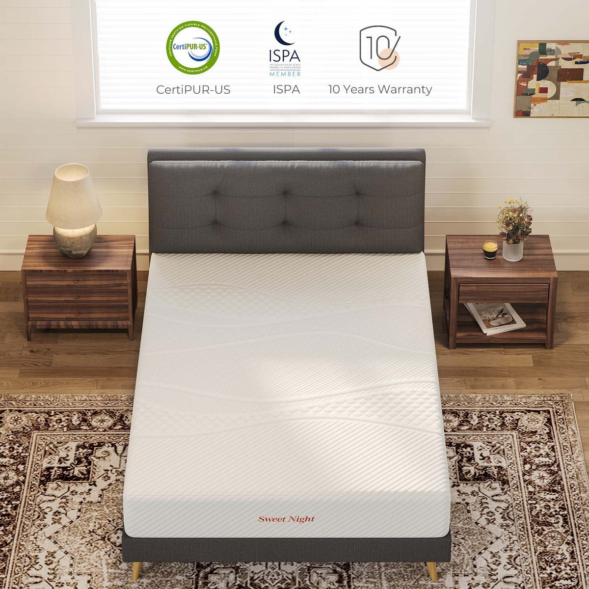 10'' Cooling Gel Memory Foam Queen Size Mattress B537