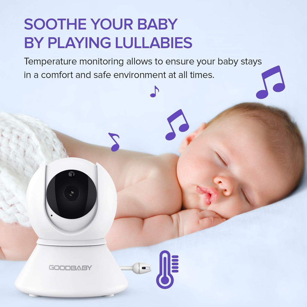 Baby Monitor with Remote Pan-Tilt-Zoom Camera, 3.5” Screen, Night Vision, Talk Back L3112