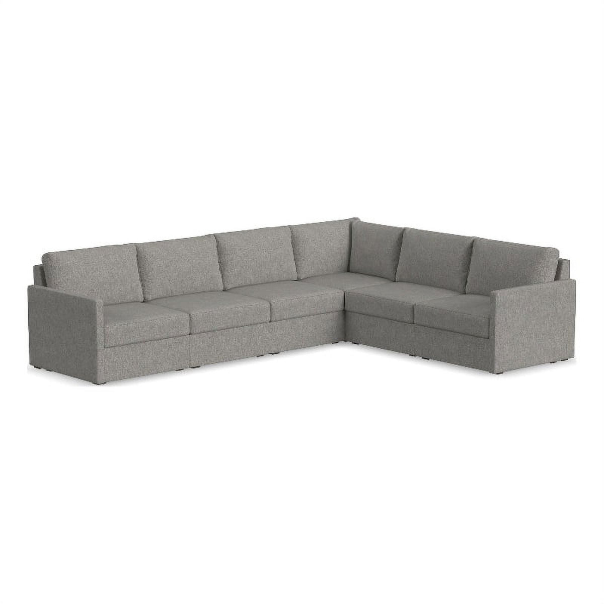 Gray 6 Seat Sectional with Performance Fabric K829009