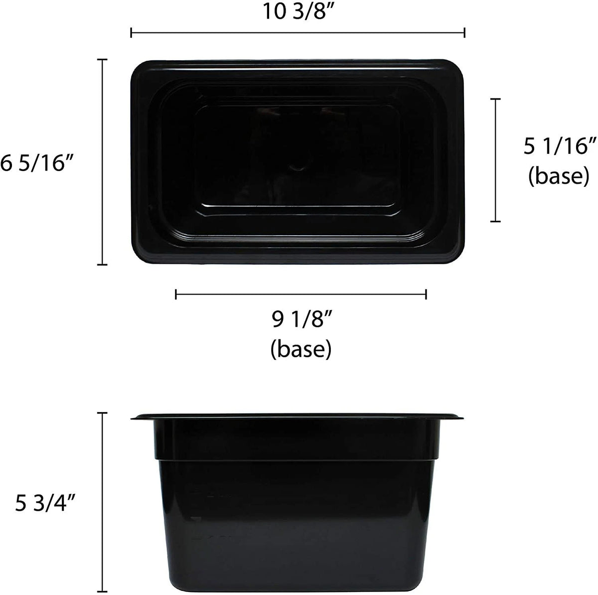 6x22 Deep Polycarbonate Food Pan I5551