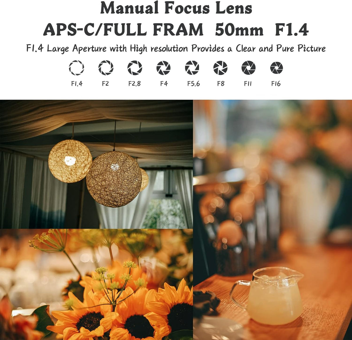 50mm F1.4 Full Frame Manual Tilt Lens for L-Mount Mirrorless Camera P581692