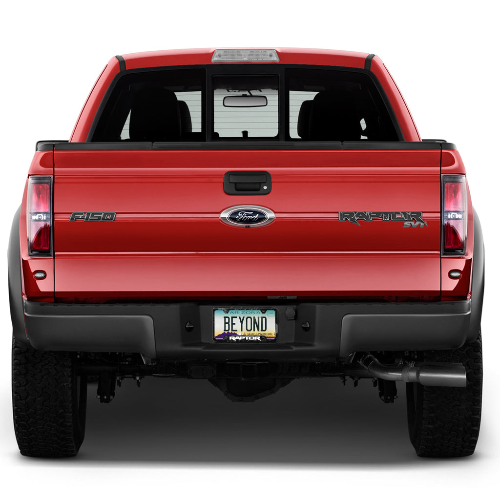 Black Forged Carbon Fiber License Plate Frame M654