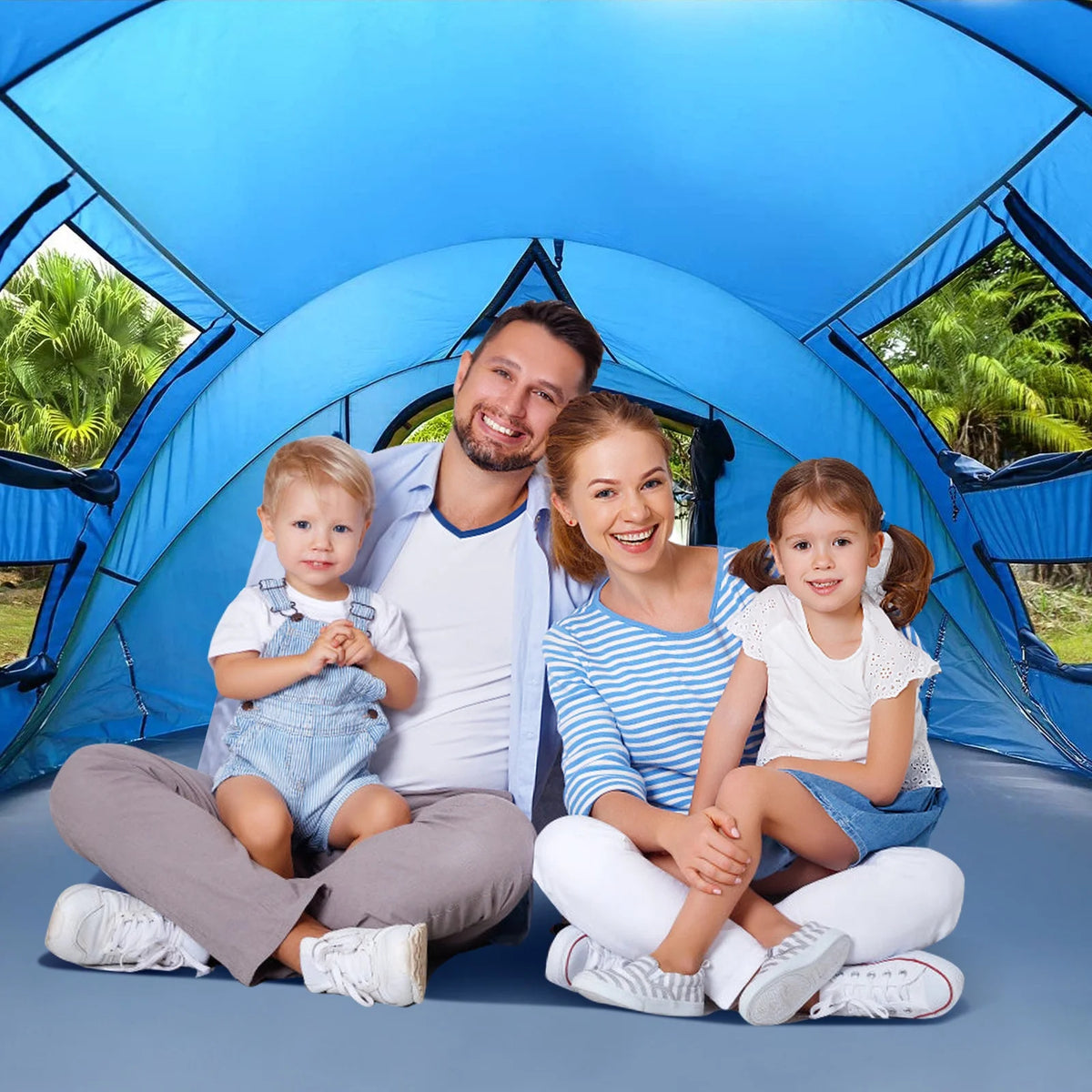4-Person Waterproof Pop Up Camping Tent R98544