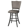 Grey Metal Barstool with Nailhead Trim O29658