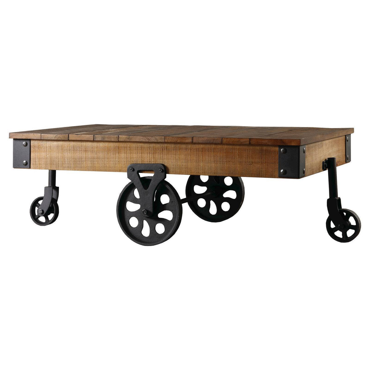 Rustic Industrial Factory Cart Cocktail Table B9932