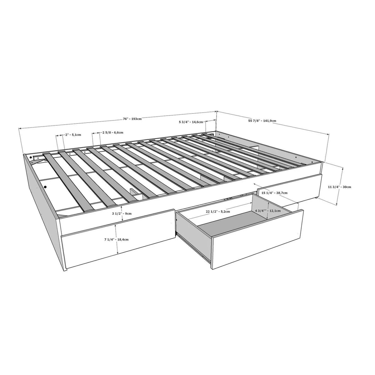 3 Piece Full Size Bedroom Set F2562