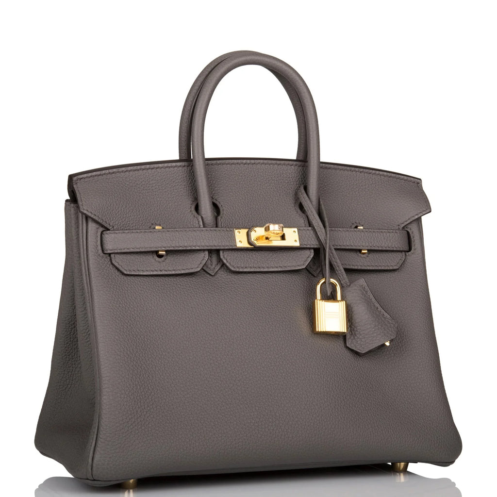 Birkin 25 Etain Togo Gold Hardware B3368
