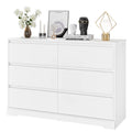White 6 Drawer Wood Dresser Q704417