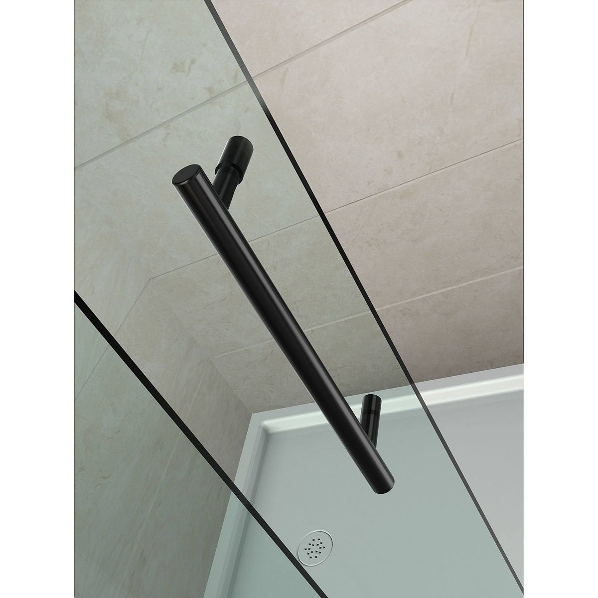 Chrome Frameless Square Shower Enclosure L197354